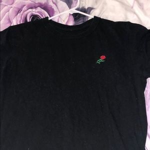 black rose t-shirt